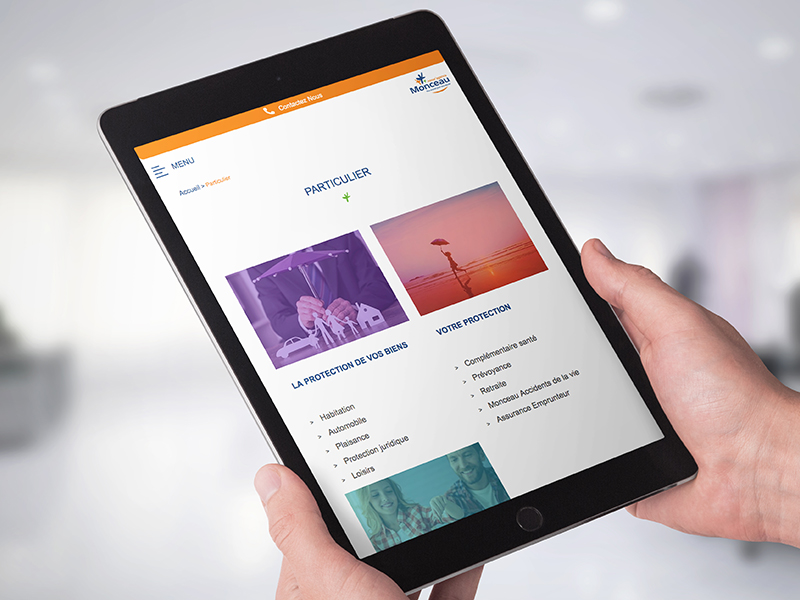 création site internet vitrine responsive agence assurance morbihan