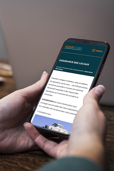 Site internet vitrine - Assurocéan