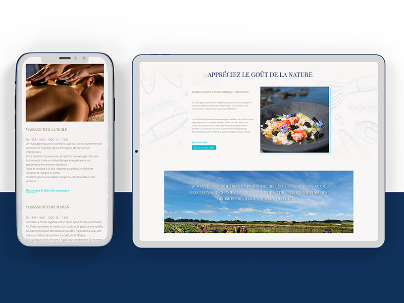 Hôtel Ar Men Du, refonte du site internet responsive par ARTGO Média