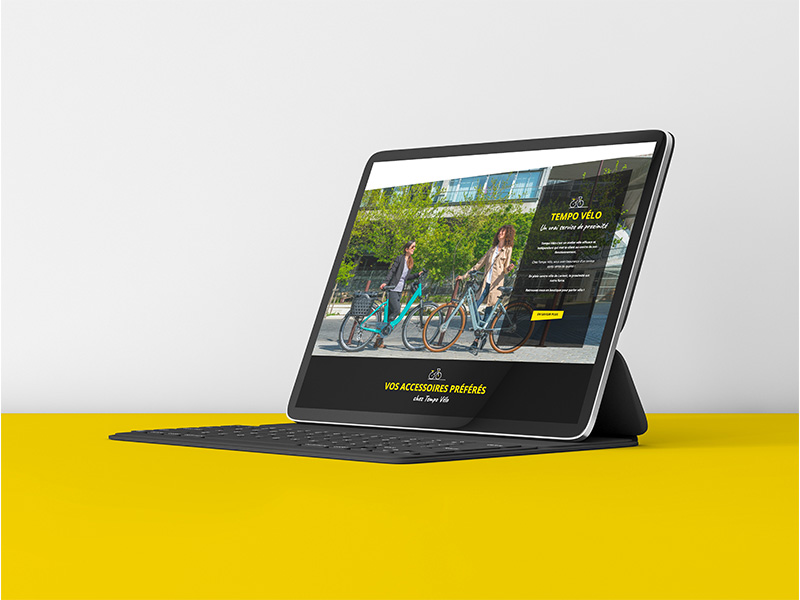 Tempo Vélo, création d'un site internet vitrine responsive par ARTGO Média