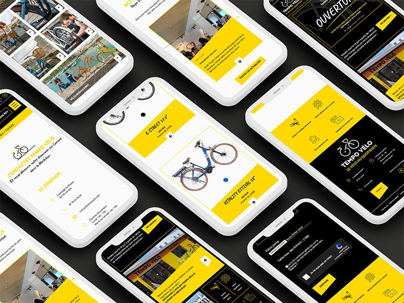 Tempo Vélo, création d'un site internet vitrine responsive par ARTGO Média