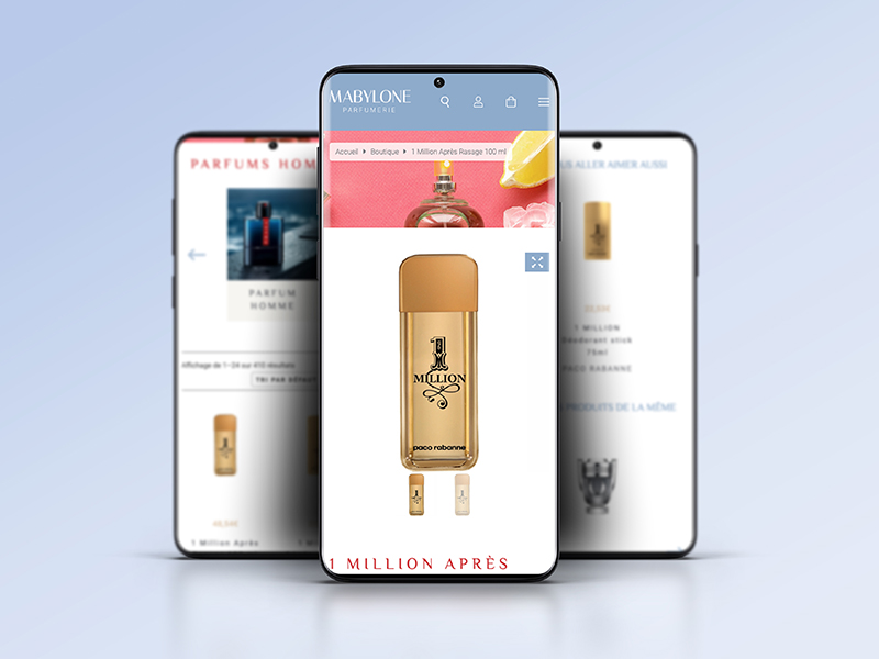 Mabylone, parfumerie e-commerce réalisée par ARTGO Média