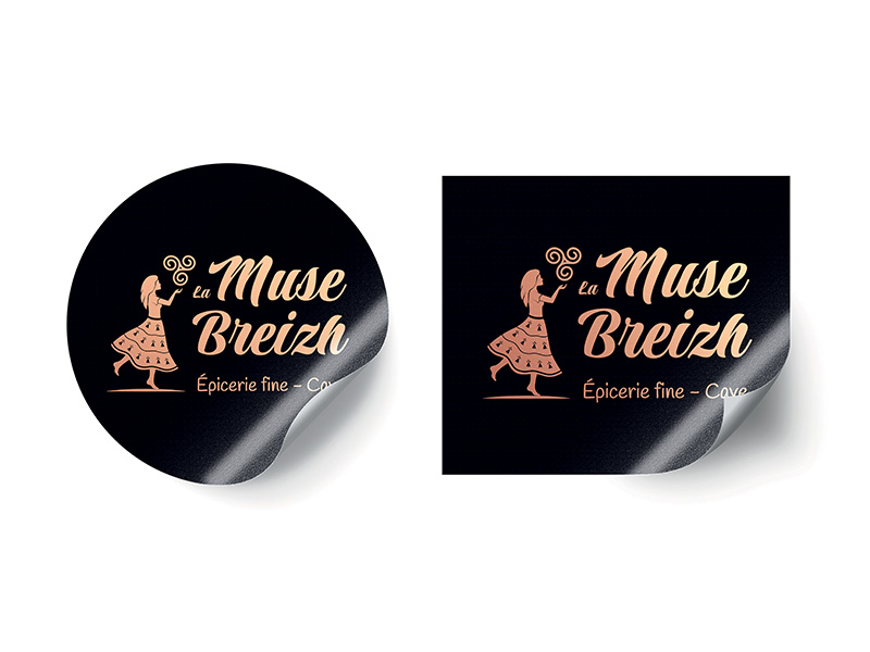 La muse breizh, stickers par ARTGO Média