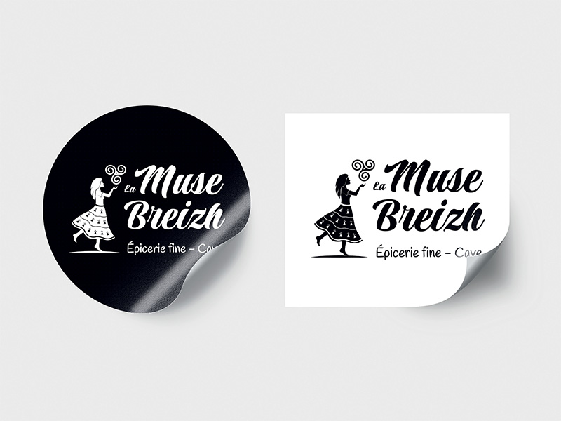 La muse breizh, stickers par ARTGO Média