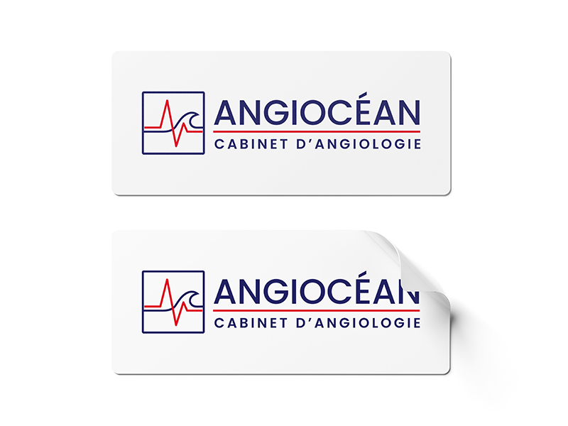Angiocéan, création d'un logo et d'une charte graphique par ARTGO Média étiquettes