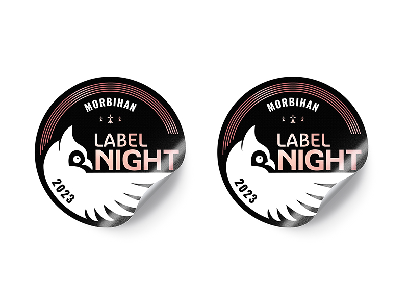 Label Night, réalisation logo et charte graphique par ARTGO Média, vue logo