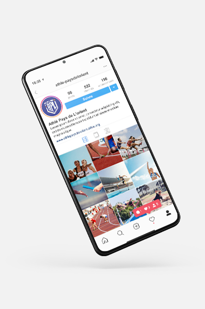 Athlé Pays de Lorient, refonte d'une identité visuelle, réseaux sociaux